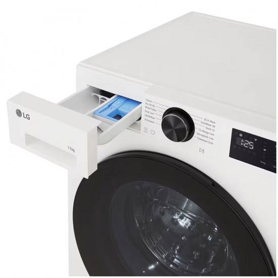 LG F4X5011TWB Πλυντήριο Ρούχων 11kg 1400 Στροφών,AI DD™,LG ThinQ™,TurboWash™ 360°.,Inverter Direct Drive™,Wi-Fi