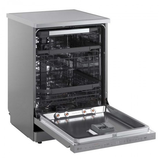 LG DF375HVS Πλυντήριο Πιάτων 60cm ,14 Σερβίτσια 60cm με Wi-Fi Inox ,QuadWash με 4 βραχίονες ψεκασμού, EasyRack Plus + 3ο ράφι,Τεχνολογία TrueSteam LG DF375HVS Πλυντήριο Πιάτων 60cm ,14 Σερβίτσια 60cm με Wi-Fi Inox ,QuadWash με 4 βραχίονες ψεκασμού, EasyRack Plus + 3ο ράφι,Τεχνολογία TrueSteam