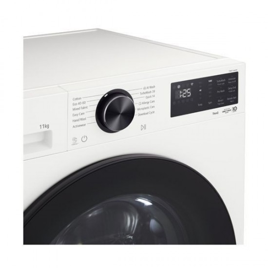 LG F4X5011TWB Πλυντήριο Ρούχων 11kg 1400 Στροφών,AI DD™,LG ThinQ™,TurboWash™ 360°.,Inverter Direct Drive™,Wi-Fi