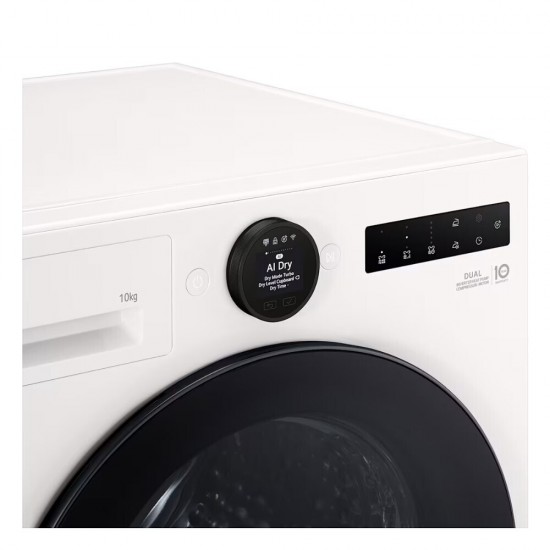 LG RHX7010TWB Στεγνωτήριο ,10kg, ,DUAL Inverter Compressor.,με Τεχνολογία AI Dry,,LG ThinQ™, LG RHX7010TWB Στεγνωτήριο ,10kg, ,DUAL Inverter Compressor.,με Τεχνολογία AI Dry,,LG ThinQ™,
