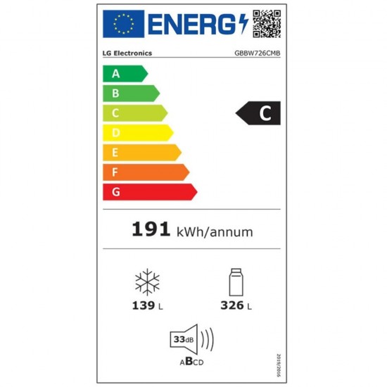 LG GBBW726CMB Ψυγειοκαταψύκτης 465lt Full No Frost Υ203xΠ69.7xΒ70.4cm Inox,Wi-Fi ThinQ Bluetooth LG GBBW726CMB Ψυγειοκαταψύκτης 465lt Full No Frost Υ203xΠ69.7xΒ70.4cm Inox,Wi-Fi ThinQ Bluetooth