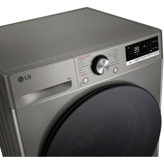 LG F4R7009TSSB Πλυντήριο Ρούχων 9kg με Ατμό 1400 Στροφών ,A-10%,AI DD™ ,TurboWash™,Wifi ,6 Motion LG F4R7009TSSB Πλυντήριο Ρούχων 9kg με Ατμό 1400 Στροφών ,A-10%,AI DD™ ,TurboWash™,Wifi ,6 Motion