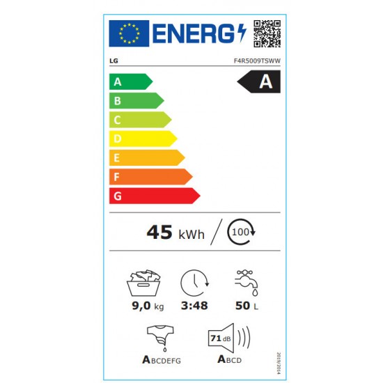LG F4R5009TSWW Πλυντήριο Ρούχων 9kg με Ατμό 1400 Στροφών (Wi-Fi & AI) 5ΕΤΟΥΣ ΕΓΓΥΗΣΗΣ,ΜΕ ΛΕΙΤΟΥΡΓΙΑ TURBO WASH ΓΙΑ ΓΡΗΓΟΡΟ ΠΛΥΣΙΜΟ LG F4R5009TSWW Πλυντήριο Ρούχων 9kg με Ατμό 1400 Στροφών (Wi-Fi & AI) 5ΕΤΟΥΣ ΕΓΓΥΗΣΗΣ,ΜΕ ΛΕΙΤΟΥΡΓΙΑ TURBO WASH ΓΙΑ ΓΡΗΓΟΡΟ ΠΛΥΣΙΜΟ
