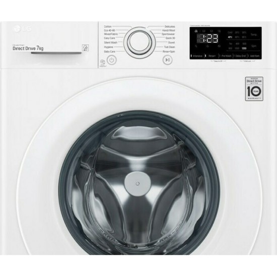 LG F2WV3S7N3E Πλυντήριο ρούχων ατμού (7kg) ,smart,nfc,1200στροφες,SLIM 47.5 βάθος LG F2WV3S7N3E Πλυντήριο ρούχων ατμού (7kg) ,smart,nfc,1200στροφες,SLIM 47.5 βάθος