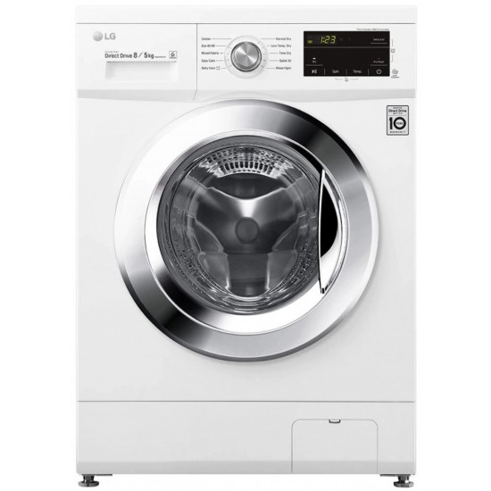 LG F4J3TM5WE Πλυντήριο-Στεγνωτήριο Ρούχων 8kg/5kg 1400 Στροφές,Inverter Direct Drive™