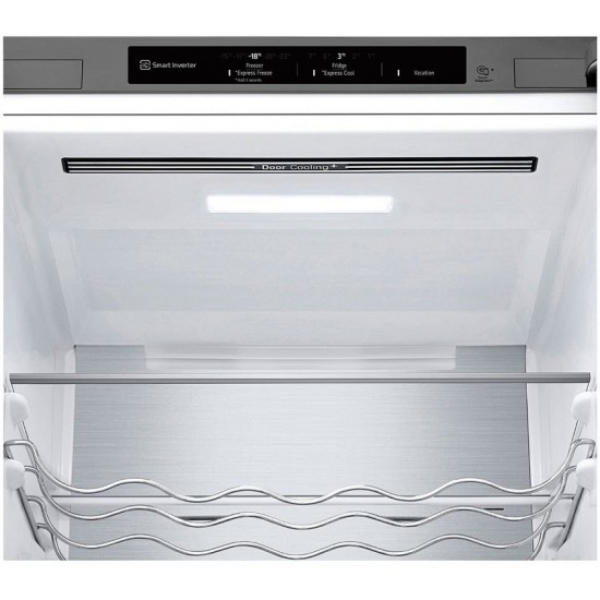 LG GBV5240DPY Ψυγειοκαταψύκτης,387λ,Smart Inverter Compressor ,FRESH Converter ,Χρώμα  ΑΣΗΜΙ