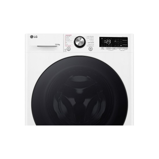 LG D4R7010TSWB Πλυντήριο Στεγνωτήριο Ρούχων 10kg Ατμού 1400 Στροφές