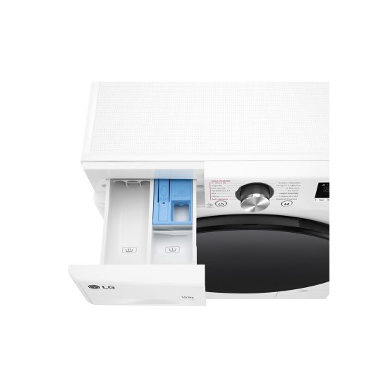 LG D4R7010TSWB Πλυντήριο Στεγνωτήριο Ρούχων 10kg Ατμού 1400 Στροφές