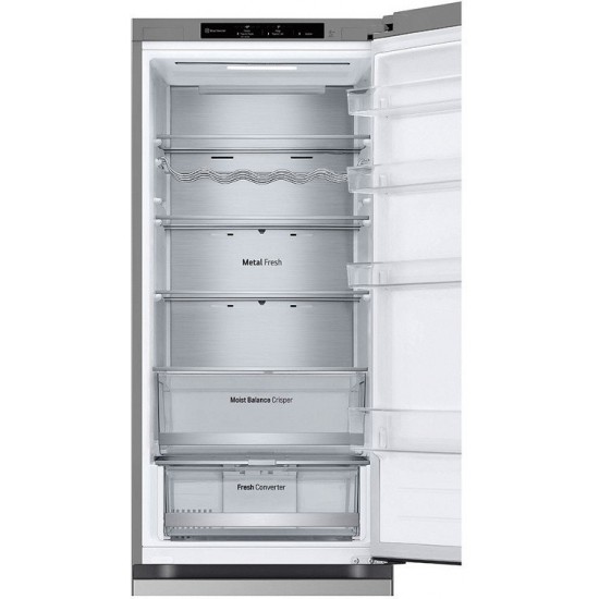LG GBV5240DPY Ψυγειοκαταψύκτης,387λ,Smart Inverter Compressor ,FRESH Converter ,Χρώμα  ΑΣΗΜΙ
