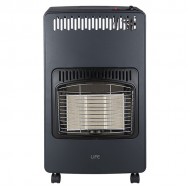 Life Blue Flame 221-0331 Μαύρη,Κεραμική Σόμπα Υγραερίου,(1500W \ 2750W \ 4200W) ,35m²,Πιεζοηλεκτρική ανάφλεξη,(ODS).