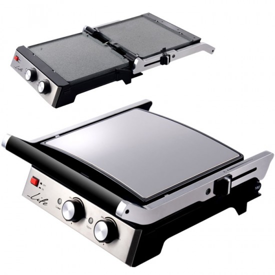 Life CG-101 Ηλεκτρική Γκριλιέρα-Τοστιέρα 2000W Life CG-101 Ηλεκτρική Γκριλιέρα-Τοστιέρα 2000W