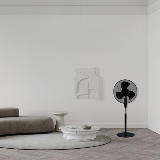 LIFE OSTRO DARK ,' (40 εκατοστά),221-0402 ,Μαύρο Ανεμιστήρας Δαπέδου