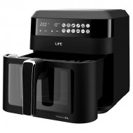 Life Vision XL Φριτέζα Αέρος με Αποσπώμενο Κάδο 6.3lt Μαύρη 