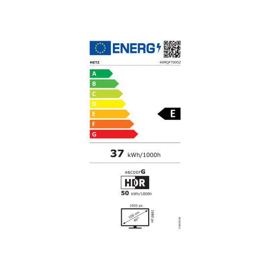METZ 40MQF7000Z ,40" Inches, QLED FULL HD,Google TV ,WiFi,Smart TV.ΜΕ 5 ΧΡΟΝΙΑ ΕΓΓΥΗΣΗ