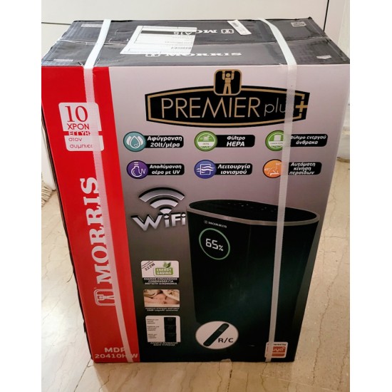 Morris MDP-20410HIW Premier Plus Αφυγραντήρας με Ιονιστή και Wi-Fi 20lt