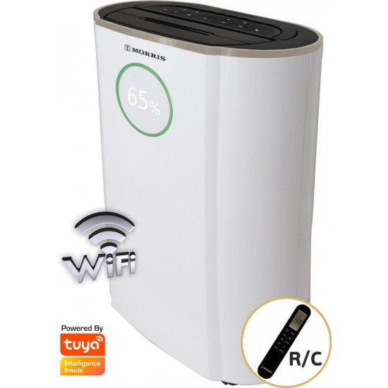 Morris MDP-24405HIW Premier Plus Αφυγραντήρας 24lt/24hr,WiFi ,ιονιστης,στεγνωμα ρούχων