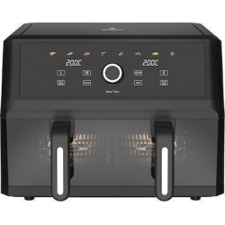 Morris MAF-1106c XXXL Dual-Single Zone Φριτέζα Αέρος με Διπλό Αποσπώμενο Κάδο 10.4lt Μαύρη