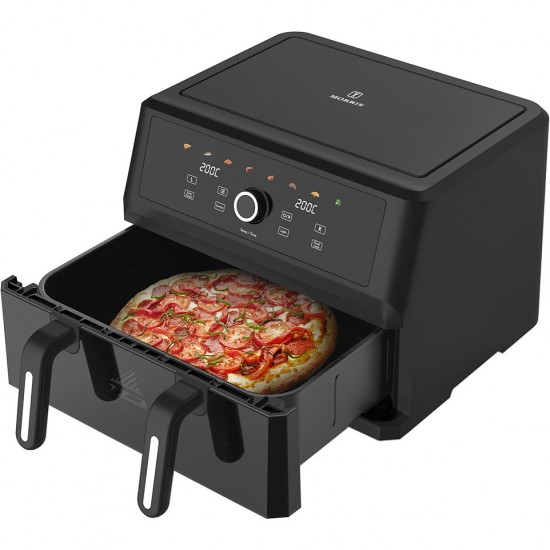 Morris MAF-1106c XXXL Dual-Single Zone Φριτέζα Αέρος με Διπλό Αποσπώμενο Κάδο 10.4lt Μαύρη