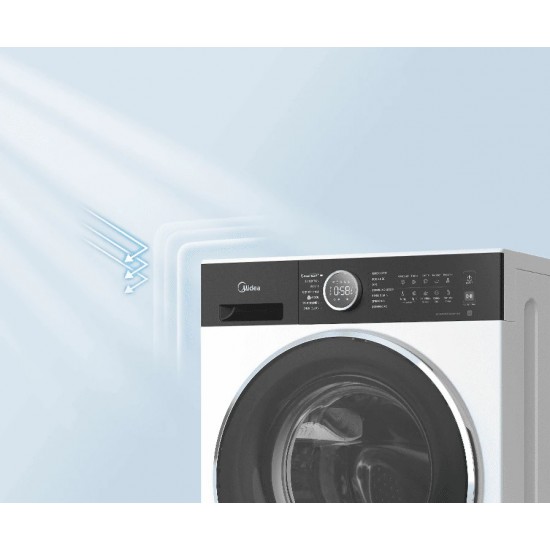 Midea MF205W100BA30/W-GR ,Πλυντήριο,10 kg , A-30%, BLDC Μοτέρ,1400στροφων Midea MF205W100BA30/W-GR ,Πλυντήριο,10 kg , A-30%, BLDC Μοτέρ,1400στροφων