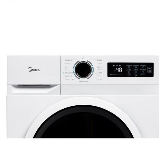 Midea MF110W90BA10W-GR Πλυντήριο Ρούχων 9kg,ατμου, 1400 Στροφών,Health Guard) Midea MF110W90BA10W-GR Πλυντήριο Ρούχων 9kg,ατμου, 1400 Στροφών,Health Guard)