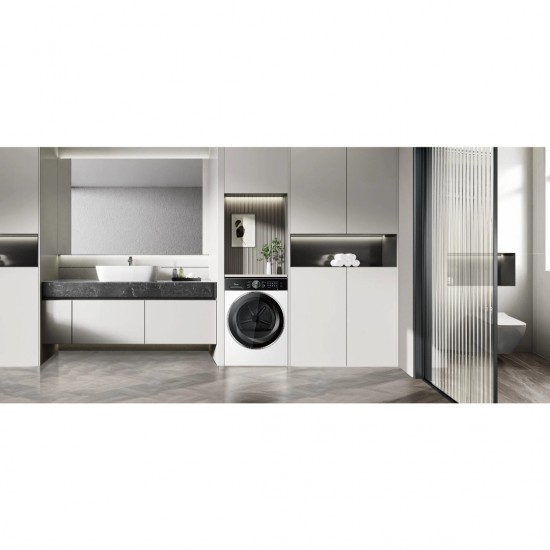 Midea MD210H100BWW,10 kg με αντλία θερμότητας,Α+++,Dual Inverter,Λειτουργία Turbo,Απολύμανση UV