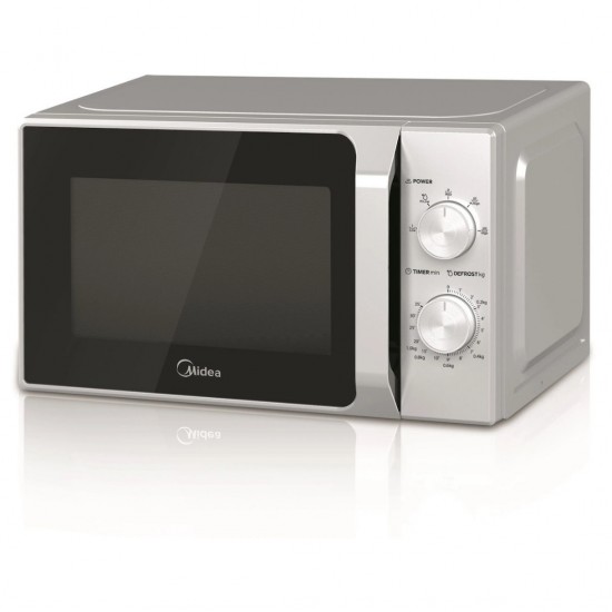 Midea MM20CF2ESL Φούρνος Μικροκυμάτων 20lt ,Ασημί,700 W ,5 προγράμματα λειτουργίας