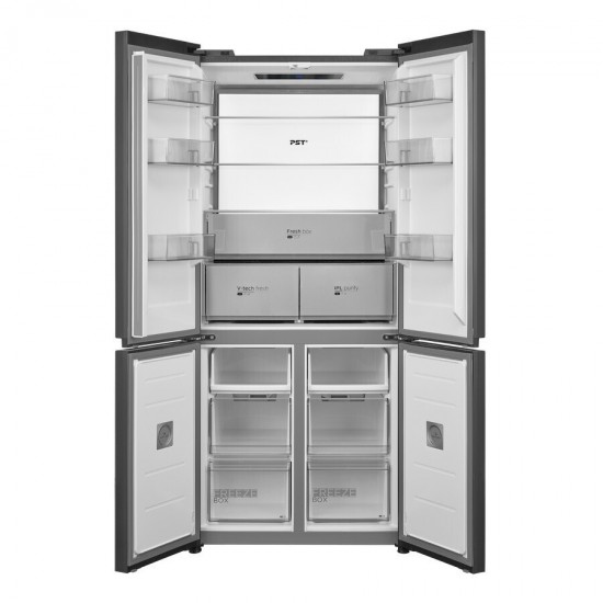 Midea MDRM587BIE70 Ψυγείο Ντουλάπα 450lt Full No Frost Υ191xΠ75.3xΒ60cm, Χρώμα Diamond Shadow Grey ,Συμπιεστής Quattro Ιnverter,WiFi-Smart Home,Multi Air Flow Midea MDRM587BIE70 Ψυγείο Ντουλάπα 450lt Full No Frost Υ191xΠ75.3xΒ60cm, Χρώμα Diamond Shadow Grey ,Συμπιεστής Quattro Ιnverter,WiFi-Smart Home,Multi Air Flow
