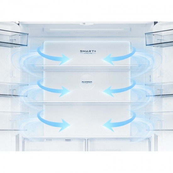 Midea MDRM587BIE70 Ψυγείο Ντουλάπα 450lt Full No Frost Υ191xΠ75.3xΒ60cm, Χρώμα Diamond Shadow Grey ,Συμπιεστής Quattro Ιnverter,WiFi-Smart Home,Multi Air Flow Midea MDRM587BIE70 Ψυγείο Ντουλάπα 450lt Full No Frost Υ191xΠ75.3xΒ60cm, Χρώμα Diamond Shadow Grey ,Συμπιεστής Quattro Ιnverter,WiFi-Smart Home,Multi Air Flow
