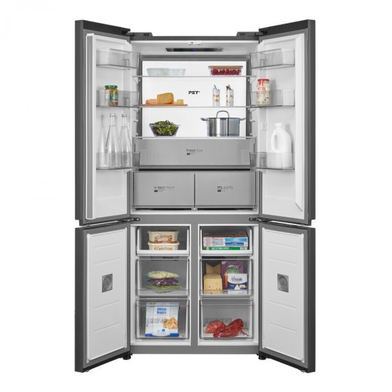 Midea MDRM587BIE70 Ψυγείο Ντουλάπα 450lt Full No Frost Υ191xΠ75.3xΒ60cm, Χρώμα Diamond Shadow Grey ,Συμπιεστής Quattro Ιnverter,WiFi-Smart Home,Multi Air Flow Midea MDRM587BIE70 Ψυγείο Ντουλάπα 450lt Full No Frost Υ191xΠ75.3xΒ60cm, Χρώμα Diamond Shadow Grey ,Συμπιεστής Quattro Ιnverter,WiFi-Smart Home,Multi Air Flow