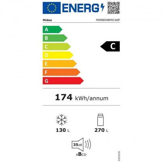 Midea MDRB548MIC46P Ψυγειοκαταψύκτης ,400 Λίτρα,, Space Master ,Inverter Total No Frost, Μulti Air Flow 