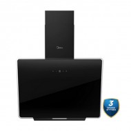 Midea MCVN606 Απορροφητήρας Καμινάδα-Τζάκι 60cm ,Μαύρο Γυαλί ,Ογκος αέρα (m3/h) : 630