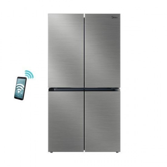Midea MDRM923CIE46M Ψυγείο Ντουλάπα 706lt Full No Frost Υ177.5xΠ90.8xΒ73.6cm ΙΝΟΧ,Τotal No Frost Συμπιεστής Quattro Ιnverter ,Multi Air Flow,,WiFi-Smart Home παραγωγή πάγου με εσωτερικό δοχείοe