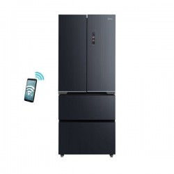 Midea MDRF600BIE70 Ψυγείο Ντουλάπα 435lt Υ191xΠ75.3xΒ60cm ,Diamond Shadow Grey,Τotal No Frost Συμπιεστής Quattro Ιnverter,Multi Air Flow,WiFi-Smart Home