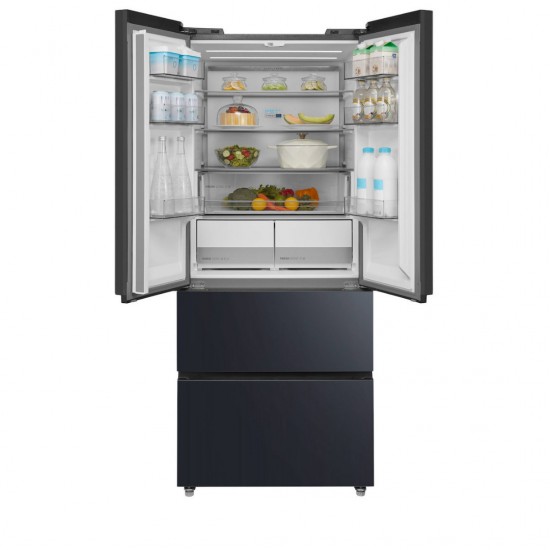 Midea MDRF600BIE70 Ψυγείο Ντουλάπα 435lt Υ191xΠ75.3xΒ60cm ,Diamond Shadow Grey,Τotal No Frost Συμπιεστής Quattro Ιnverter,Multi Air Flow,WiFi-Smart Home