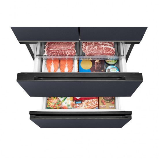 Midea MDRF600BIE70 Ψυγείο Ντουλάπα 435lt Υ191xΠ75.3xΒ60cm ,Diamond Shadow Grey,Τotal No Frost Συμπιεστής Quattro Ιnverter,Multi Air Flow,WiFi-Smart Home