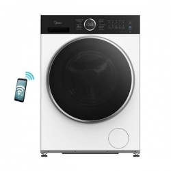 Midea MF205W90BA30/W-GR Πλυντήριο Ρούχων 9kg 1400 Στροφών,Μοτέρ BLDC, A-30%,PowerMix, Turbo Wash και HealthGuard  Wi-Fi  MSmartHome.