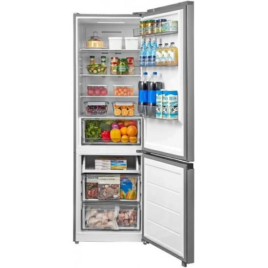 Midea MDRB457FGE46 Inox, 330 Λίτρα,SPACE MASTER,No Frost Multi Air Flow,,υψ186 x πλ59,5 x β57,1 εκ.