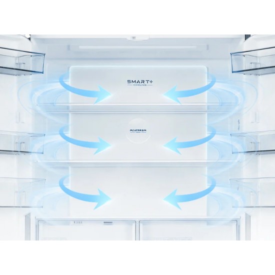 Midea MDRM706BIE70 Ψυγείο Ντουλάπα 515lt Full No Frost Υ191xΠ83.3xΒ60cm Inox,,Total No Frost & Σύστημα Μulti Air Flow ,Smart Home Midea MDRM706BIE70 Ψυγείο Ντουλάπα 515lt Full No Frost Υ191xΠ83.3xΒ60cm Inox,,Total No Frost & Σύστημα Μulti Air Flow ,Smart Home
