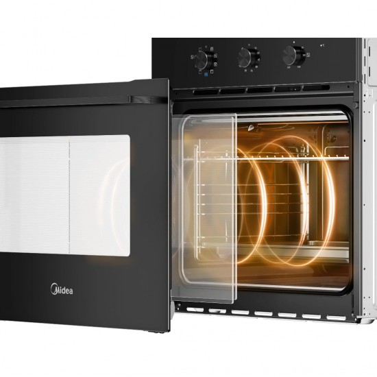 Midea MBO65M80M1-BK Φούρνος 70lt , Λειτουργίες Φούρνου (9) ,Forced cooling system , Καθαρισμός με ατμό Midea MBO65M80M1-BK Φούρνος 70lt , Λειτουργίες Φούρνου (9) ,Forced cooling system , Καθαρισμός με ατμό