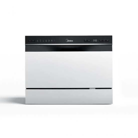 Midea MDWTT0602MW-W Πλυντήριο Πιάτων, Λευκό,6 σερβίτσια, Προγράμματα:  7,  Σύνδεση WiFi με το App Smart Home