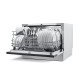 Midea MDWTT0602MW-W Πλυντήριο Πιάτων, Λευκό,6 σερβίτσια, Προγράμματα:  7,  Σύνδεση WiFi με το App Smart Home