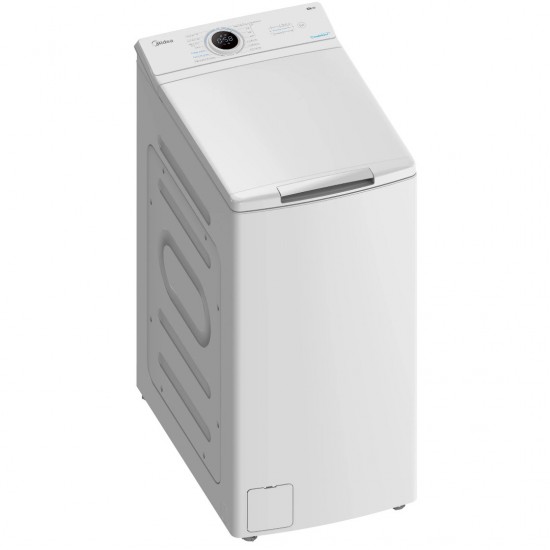 Midea MF100T80B/W , 8kg ,ατμου,1300 Στροφών ,15 Προγράμματα & 13 Λειτουργίες Μοτέρ Inverter BLDC με 10 χρόνια εγγύηση