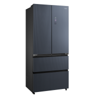 Midea MDRF705BIE70 Ψυγείο Ντουλάπα Τετράπορτο ΙΝΟΧ,Total No Frost & Σύστημα Μulti Air Flow,Quatro Inverter Συμπιεστής με 12 χρόνια  εγγύηση,Diamond Shadow Grey
