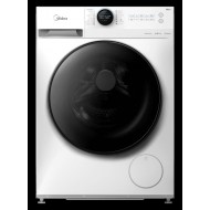 Midea MF200W90WB/W-GR Πλυντήριο Ρούχων (9kg) 1400 rpm,BLDC Inverter Quattro Μοτέρ με 10 Χρόνια Εγγύηση (Brushless DC),Τεχνολογία Health Guard (Steam Care μέχρι 99% αποστείρωση, Allergy Care & Auto Clean)
