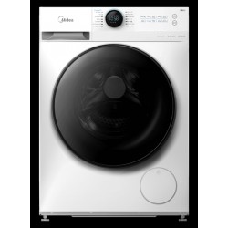 Midea MF200W90WB/W-GR Πλυντήριο Ρούχων (9kg) 1400 rpm,BLDC Inverter Quattro Μοτέρ με 10 Χρόνια Εγγύηση (Brushless DC),Τεχνολογία Health Guard (Steam Care μέχρι 99% αποστείρωση, Allergy Care & Auto Clean)