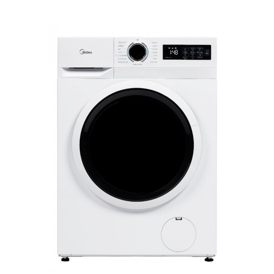 Midea MF110W100BA/W-GR Πλυντήριο Ρούχων 10kg με Τεχνολογία Ατμού 1400 Στροφών Health Guard ,BLDC Inverter μοτέρ