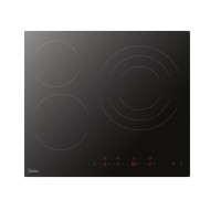Midea MCH522T219K0 ,  Εστία Κεραμική Εντοιχιζόμενη (Χωρίς Πλαίσιο) ,3 Αυτόνομες Ζώνες – 1 Τριπλή ,5,7kW