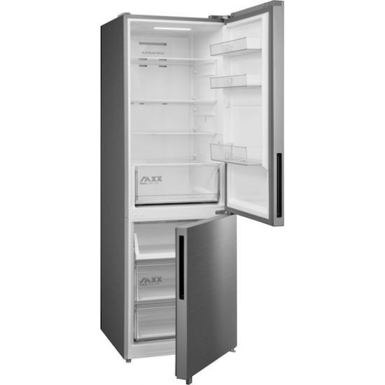 Midea MDRB548MME46 Ψυγειοκαταψύκτης 401lt Total NoFrost Υ186xΠ59.5xΒ67εκ.ΙΝΟΧ,Inverter / 10 Xρόνια Εγγύηση,Μulti Air Flow