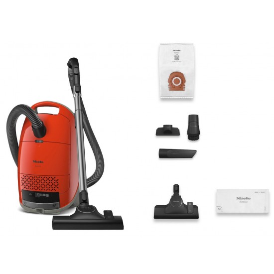 MIELE GuardM1/Standard/P/TERT 12562160 ,Κόκκινο Ηλεκτρική Σκούπα ,Ισχύος 890 W, χωρητικότητα 4.5 lt θορύβου στα 77 db.
