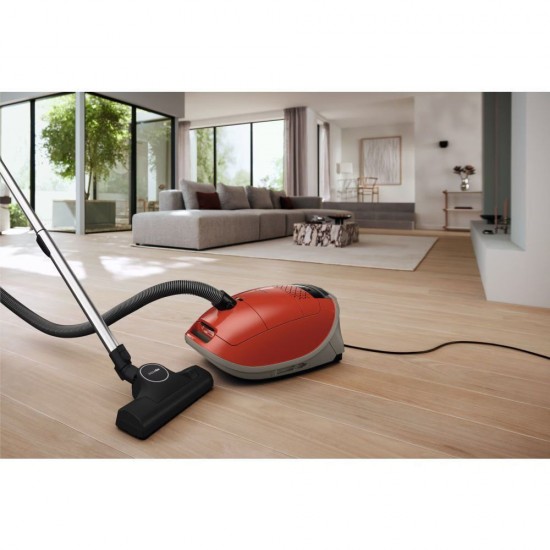 MIELE GuardM1/Standard/P/TERT 12562160 ,Κόκκινο Ηλεκτρική Σκούπα ,Ισχύος 890 W, χωρητικότητα 4.5 lt θορύβου στα 77 db.
